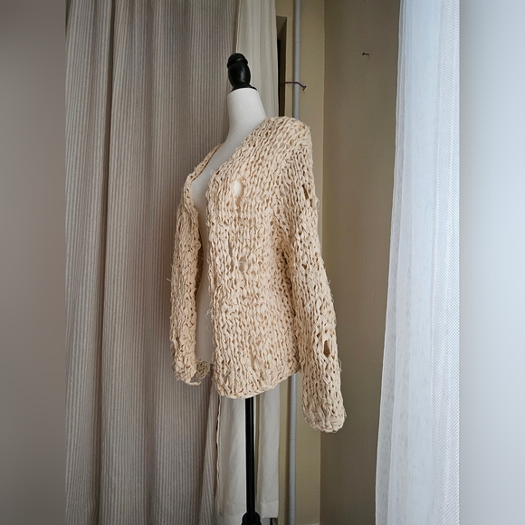 RIBBON KNIT CARDIGAN - Picture 9 of 12